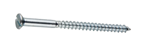 Flat Head Slotted Drive Self Tapping Screws with Half Thread