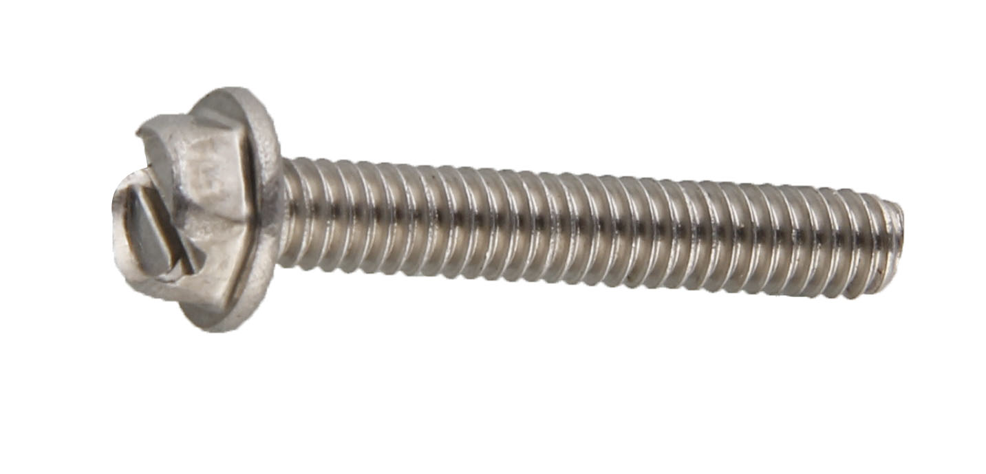 Stainless Steel SS304 Slotted Hexagon Washer Head Bolt
