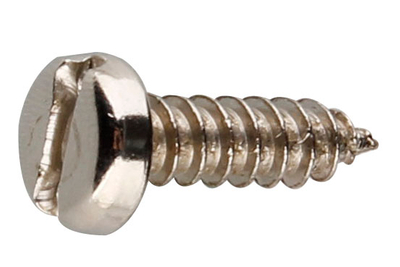 Pan Head Slotted Drive Self Tapping Screws with Zinc Plated